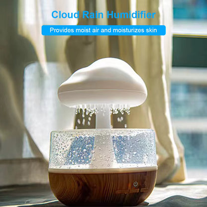 300ML Essential Oil Diffuser with 7 Changing Colors Rain Cloud Humidifier Mushroom Diffuser Humidifier Rain Sounds for Sleeping